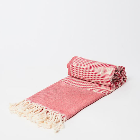 Ręcznik hammam HASIR 100% naturalna bawełna YEYE Czerwony YEYE NATURAL