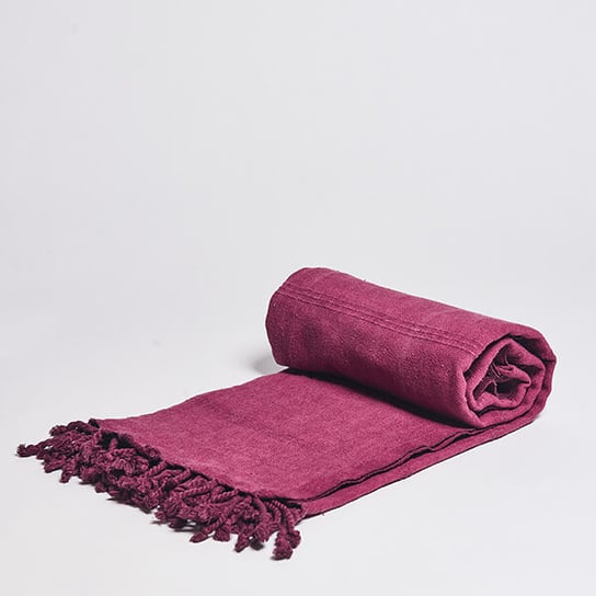 Ręcznik hammam STONE WASH 100% naturalna bawełna YEYE Bordo YEYE NATURAL