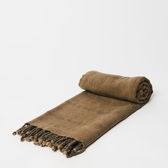 Ręcznik hammam STONE WASH 100% naturalna bawełna YEYE Oliwkowy YEYE NATURAL