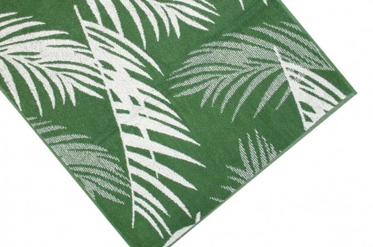 Ręcznik Jungle 65x130 liście palmy zielone kremowe 380g/m2 Greno Greno