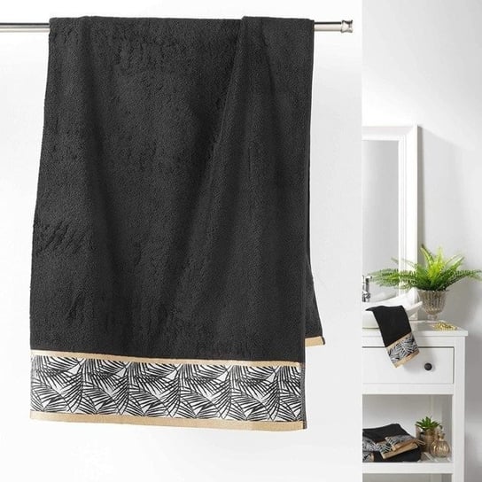 Ręcznik kąpielowy 70x130 cm MIRANDA II : Kolor - Czarny MIA home