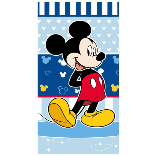 Ręcznik kąpielowy dla dziecka FROTA 100% BAWEŁNA Myszka Mickey niebieski Jerry Fabrics