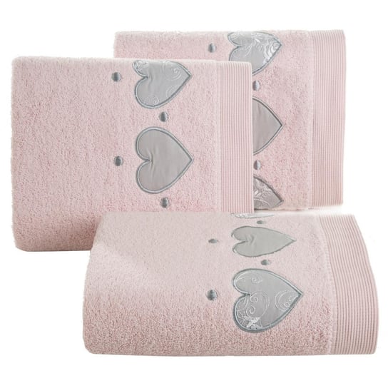 Ręcznik kąpielowy EUROFIRANY, różowy, 50x90 cm DESIGN91