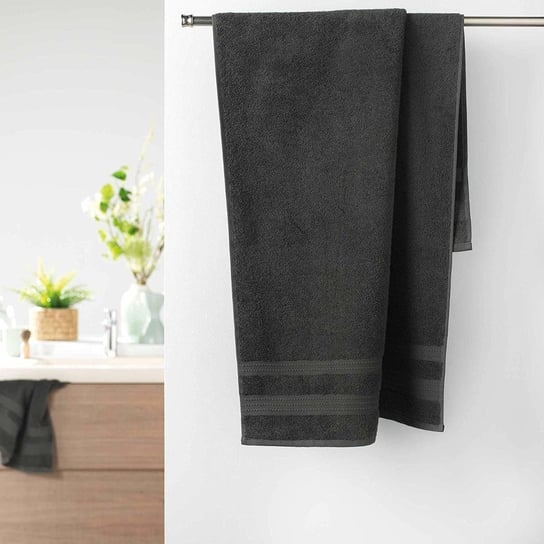 Ręcznik kąpielowy EXCELLENCE, 70 x 130 cm, kolor ciemnoszary Douceur d'intérieur