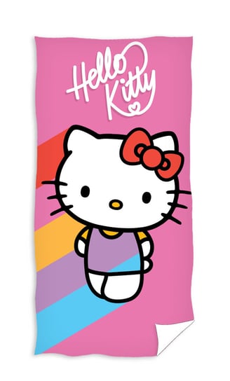Ręcznik kąpielowy, Hello Kitty, 70x140 cm Carbotex