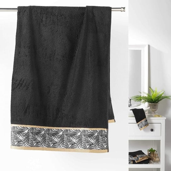 Ręcznik kąpielowy ORBELLA, 90 x 150 cm, kolor czarny Douceur d'intérieur