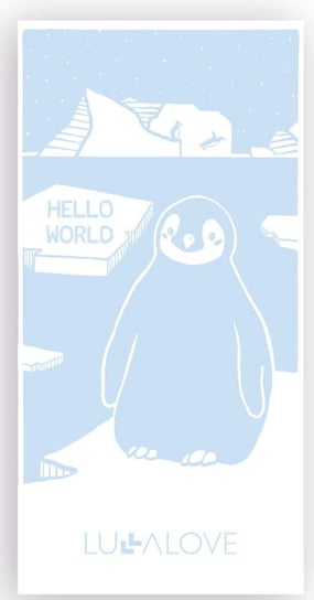 Ręcznik Kąpielowy Plażowy Do Rąk Bambusowy Pingwiny 50X90 Cm Lullalove LullaLove