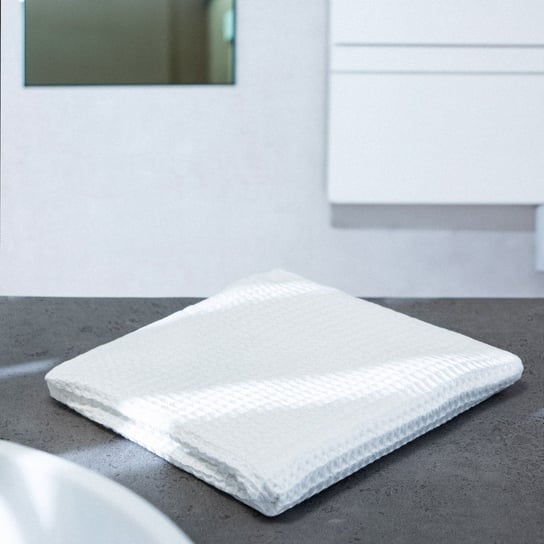 Ręcznik kąpielowy VAFFEL biały 100x150 cm HOMLA Homla