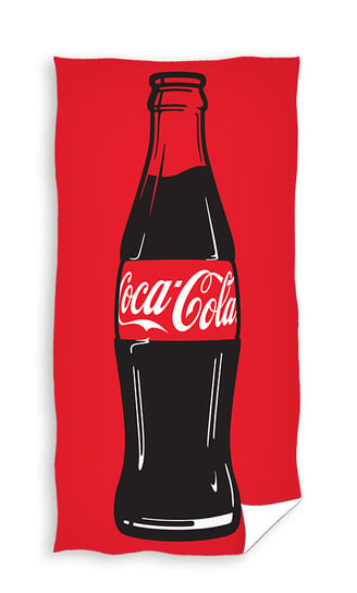 Ręcznik kąpielowy, wzór coca cola, 70x140 cm COCA COLA