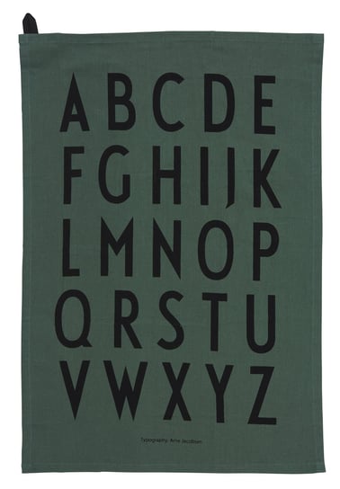 Ręcznik kuchenny Darkgreen, ciemnozielony, 40x60 cm, 2 szt. Design Letters
