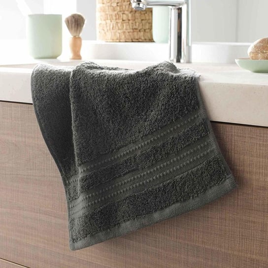 Ręcznik łazienkowy EXCELLENCE, 30 x 50 cm, kolor ciemnoszary Douceur d'intérieur