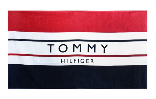 Ręcznik łazienkowy TOMMY HILFIGER, granatowo-biało-czerwony, 180x100 cm Tommy Hilfiger