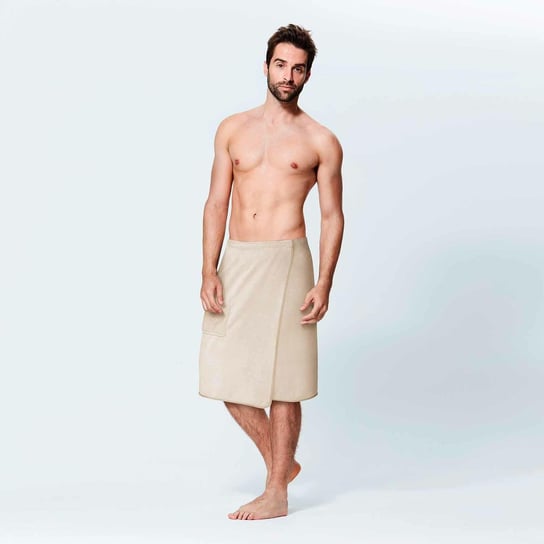 Ręcznik męski do sauny Kilt Active L/XL beżowy Spod Igły i Nitki Spod Igły i Nitki