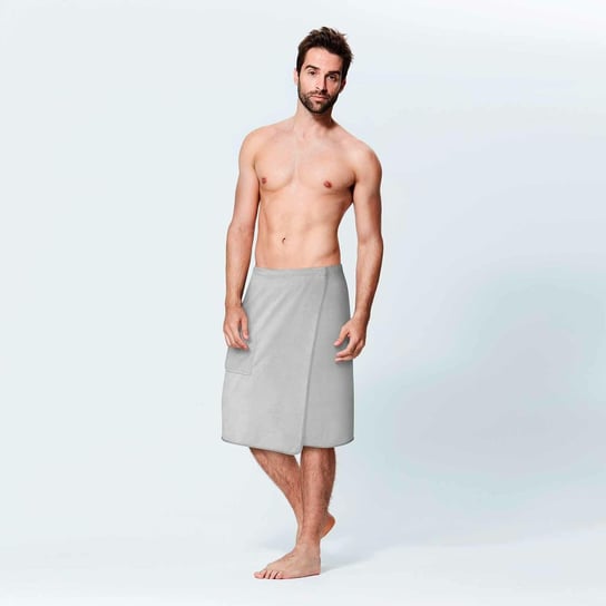 Ręcznik męski do sauny Kilt Active L/XL szary Spod Igły i Nitki Spod Igły i Nitki