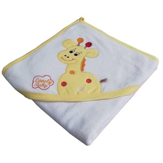 Ręcznik Niemowlęcy Kąpielowy Z Kapturkiem Żyrafa Żółta Babyline