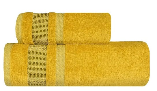 Ręcznik Olimpia gruby z bordiurą 50x90 miodowy ZARATEX