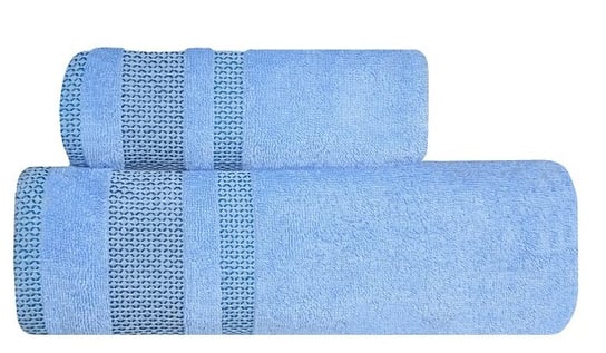 Ręcznik Olimpia gruby z bordiurą 70x140 błękit ZARATEX