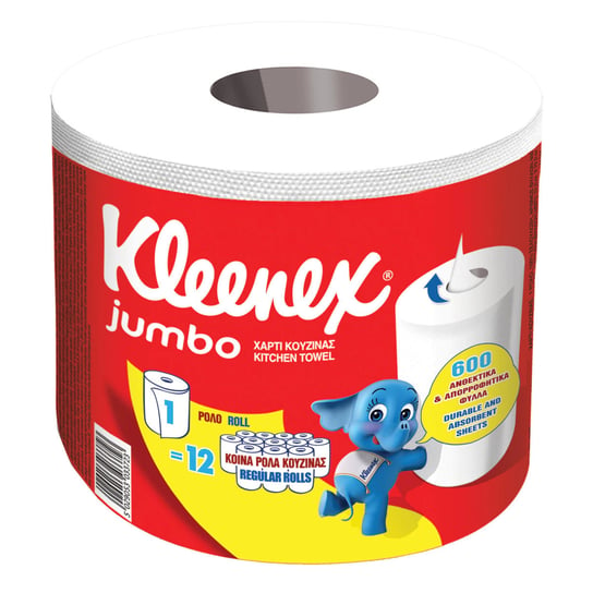 Ręcznik papierowy KLEENEX Jumbo 2 warstwy 600 listków Kimberly-Clark