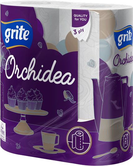 RĘCZNIK PAPIEROWY ORCHIDEA GRITE 2 SZTUKI 4770023348415 Inny producent