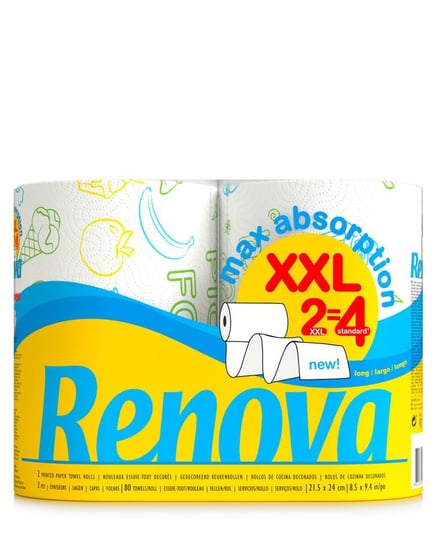 Ręcznik papierowy RENOVA Motywy świąteczne Maxi Absorption, 2 szt. Renova
