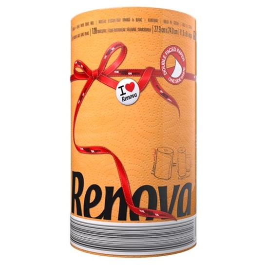Ręcznik papierowy RENOVA Red Label, pomarańczowy, 1 szt. Renova