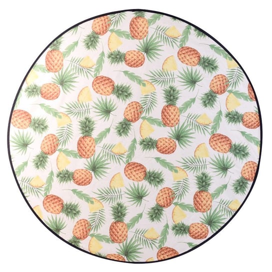 Ręcznik plażowy, Ø 138 cm, motyw ananasów ProGarden