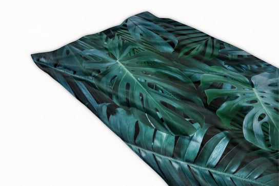 Ręcznik plażowy 100x180 czarny liście monstery Inna marka