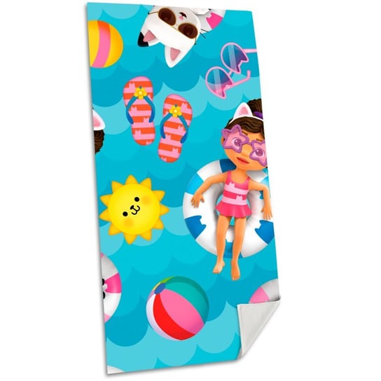 Ręcznik plażowy. 70x140cm bawełna Koci Domek Gabi. Gabby's Dollhouse. Kids Euroswan Kids Euroswan
