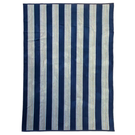 Ręcznik plażowy aksamitny żakardowy Milonga Navy XL 140x180 400 g/m² LE COMPTOIR DE LA PLAGE