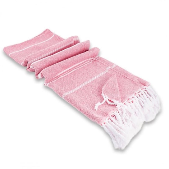 Ręcznik Plażowy Bawełniany 100X180Cm Sułtański Różowy Rec50Wz5 eCarla