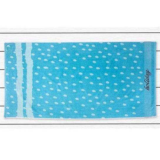 Ręcznik plażowy bawełniany błękitny 90 x 180 cm HOLIDAY DecoKing DecoKing