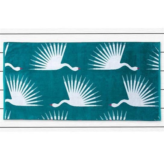 Ręcznik plażowy bawełniany morski 90 x 180 cm BIRDS DecoKing DecoKing