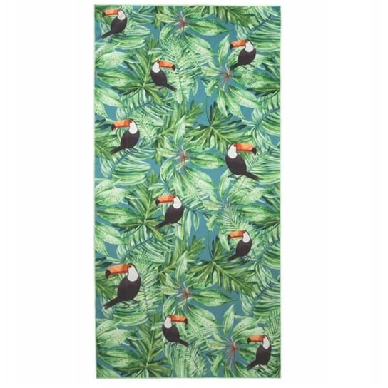 Ręcznik plażowy EUROFIRANY Tropical, zielony, 80x160 cm Eurofirany