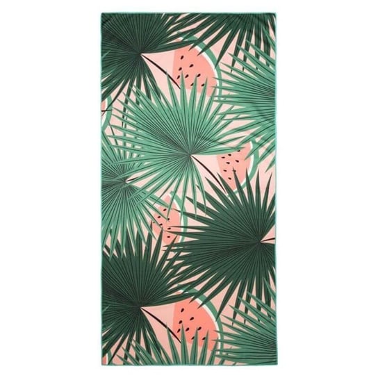 Ręcznik plażowy EUROFIRANY Tropical, zielony, 80x160 cm Eurofirany