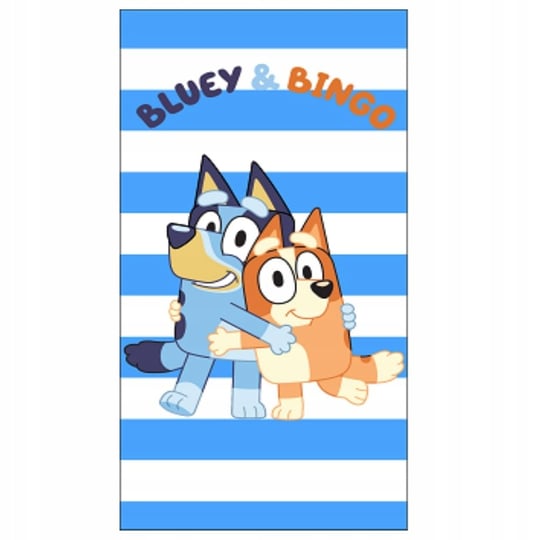 Ręcznik plażowy kąpielowy Blue szybkoschnący pieski Bingo i Bluey 70x140 Aymax