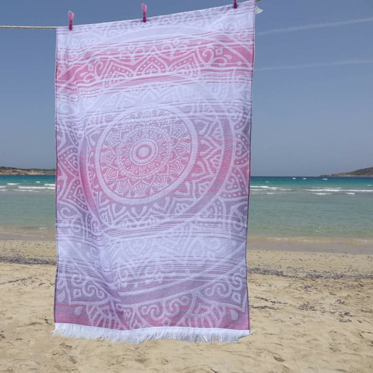 Ręcznik plażowy MANDALA KARINA lila fouta Koce i Pledy