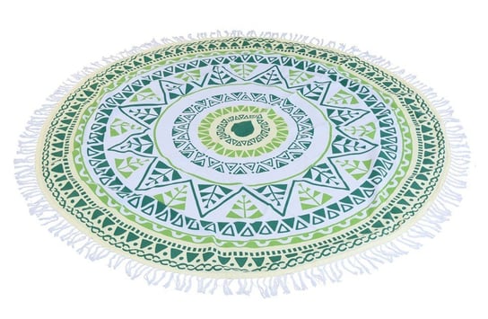 Ręcznik plażowy okrągły Hammam : Kolor - Zielony MIA home