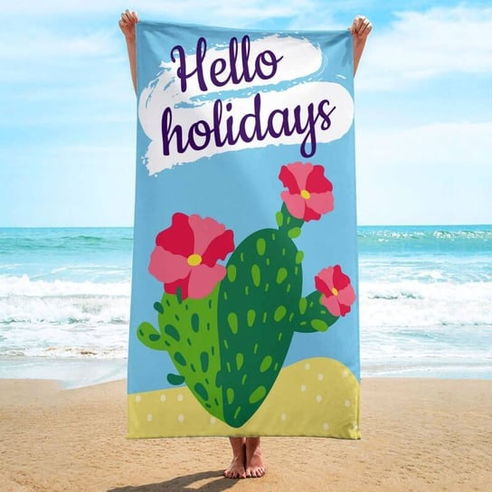 Ręcznik plażowy prostokątny HELLO HOLIDAYS 150x70 REC54WZ2 UPOMINKARNIA