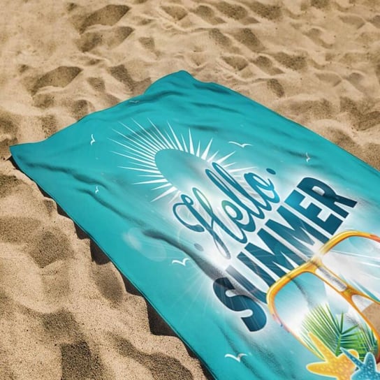 Ręcznik plażowy prostokątny HELLO SUMMER 150x70 REC54WZ5 UPOMINKARNIA