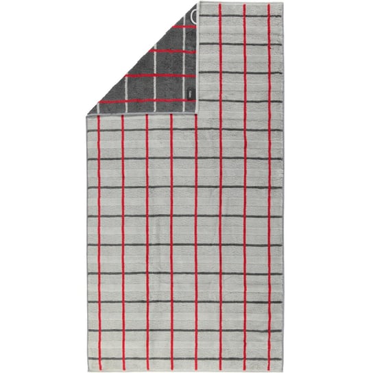 Ręcznik plażowy Square 80x200 antracytowy czerwony frotte 560g/m2 100% bawełna Cawoe Inna marka
