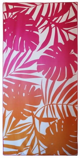 Ręcznik plażowy Summer Pink 70x140 Monstera różowy Domarex