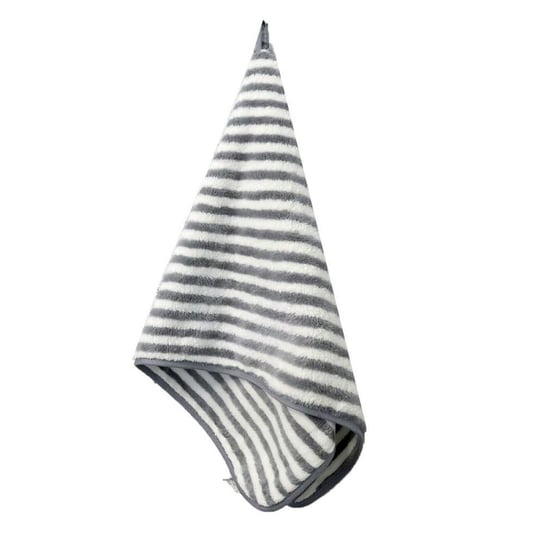 Ręcznik Pure Stripes 35x75 szary biały pasy z mikrofibry Home 2023 Domarex