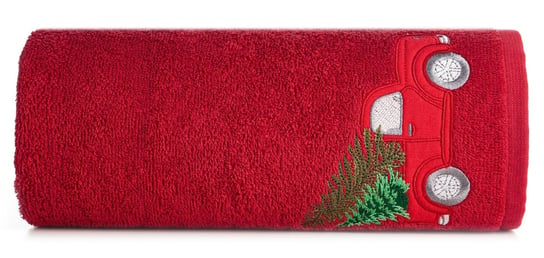Ręcznik Świąteczny Bawełniany Santa/22 50X90 Czerwony Eurofirany