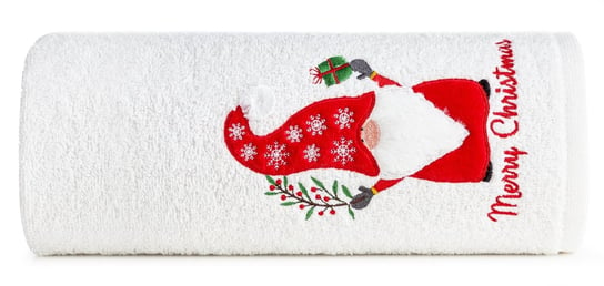Ręcznik Świąteczny Bawełniany Santa/23 50X90 Biały Inna marka
