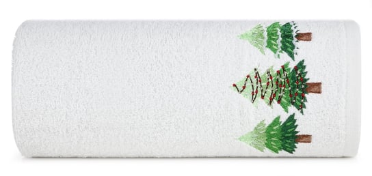 Ręcznik świąteczny SANTA/17 70x140 biały Eurofirany