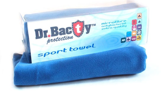Ręcznik szybkoschnący, Dr. Bacty, granatowy, 63,5x150 cm Dr.Bacty