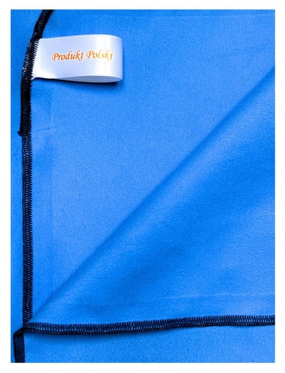 Ręcznik szybkoschnący z mikrofibry 210 g/m2 50x85 niebieski, nić granatowa na siłownię, basen, plażę/MEDER Inna marka