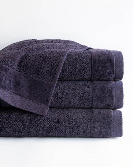 Ręcznik Vito 100x150 śliwkowy frotte bawełniany 550 g/m2 Detexpol