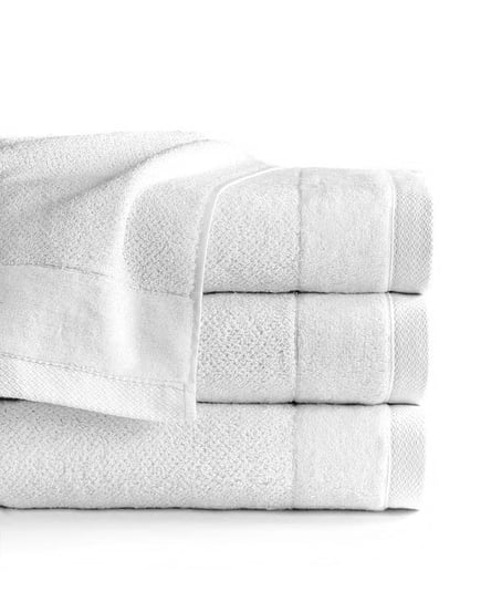 Ręcznik Vito, biały frotte bawełniany, 550 g/m2, rozmiar 50x90 cm Detexpol