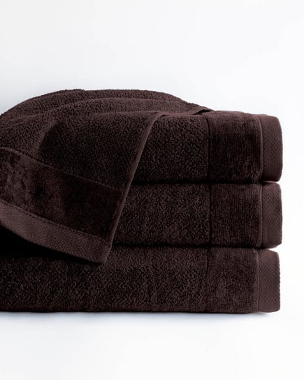 Ręcznik Vito, brązowy frotte bawełniany, 550 g/m2, rozmiar 50x90 cm Detexpol
